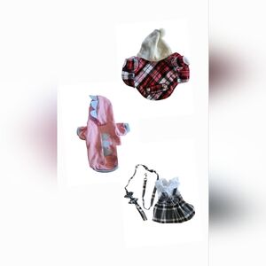 Size Small Dog Coat, Hoodie, Dress With Leash